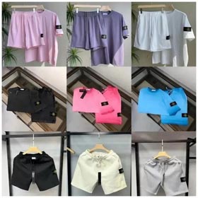Stone Island Sommer kurzärmeliges T-Shirt Shorts-1361  