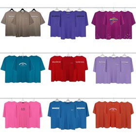 BALENCIAGA Farbe T-Shirts-1391  