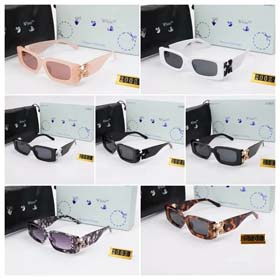 Off weiß Gradient Farbe Mode Sonnenbrille-1552  