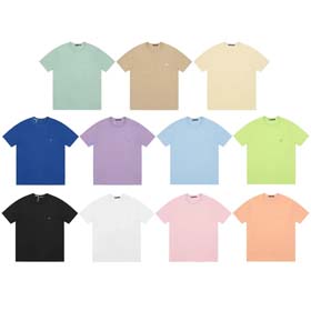 Akne Studio Mode einfarbiges T-Shirt -1757  