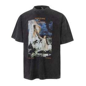 Repräsentieren gewaschen Vintage Distressed Mode T-Shirt(22 Stile)-1791  