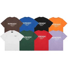 REPRESENT Retro High Street kleine Ausschnitt Buchstaben Druck T-Shirt-2110  