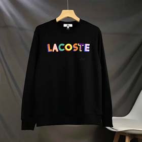 LACOSTE Schwergewicht reine Baumwolle Brief Retro Straße lose Rundhals Baita Top (30 Stile) -2138  