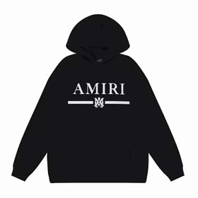 AMIRI Einfaches großes Logo mit Kapuze Hemd mit Kapuze (17 Stile) -2198  
