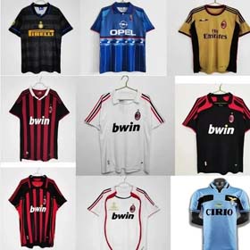 Klassische Retro Spieler Fan Serie A 0607AC Inter Mailand Lazio Fußball Sportbekleidung-2262  