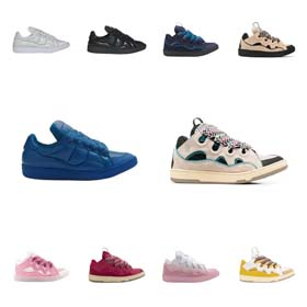 Lanvin Spleißen Curb Paar dicken Boden Spitze-up Casual Sport Skateboard Schuhe Brot Schuhe-2347  