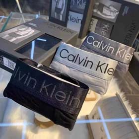 Calvin Klein CK Männer feste Farbe modische Unterwäsche Boxer 3PCS-2358  