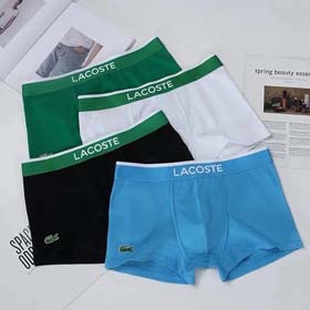 LAC0STE Männer Mode Solid Color Unterwäsche Boxer 3pcs-2365  