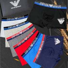 EMPORIO ARMANI Männer Mode Solid Color Hosen Boxer Hosen 3PCS-2376  