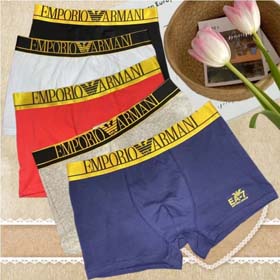 EMPORIO ARMAN Fashion einfarbiges Logo drucken atmungsaktive Hosen Boxerhosen Unterwäsche 3pcs-2410  