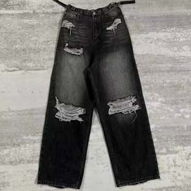 Balenciaga Neue lockere modische zerrissene Jeans-2448  