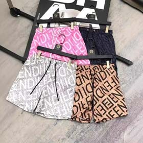 Fendi Neue Außenhandel Strandhosen voller Druck Shorts Paar Casual Hosen dünn-2492  