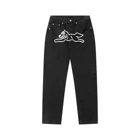 American High Street Hip Hop Fliegender Hund Druck gerade Jeans für Männer (6 Stile)-2497  