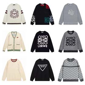 Loewe Fendi Dior Prada Mode Paar Rundhals warmer Pullover-2557  