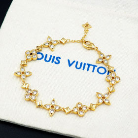 Louis Vuitton LV eingelegte Zirkon Blumen Hohlband-3542  