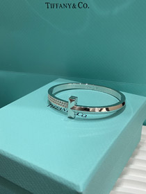 Tiffany Voll Diamant Moissanite Diamant T-förmige Schnalle Armband Armband-3684  