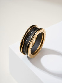 Bulgari Keramik Roségold Ring-3839  