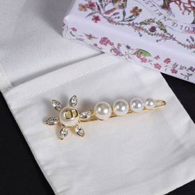 Dior Sonnenblumen Perle Strass Haarpinne Clip-3890  