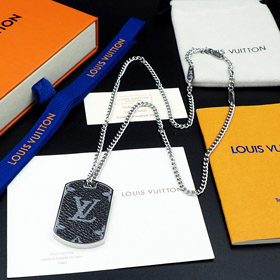 Louis Vuitton LV Militär Brief Halskette-4021  