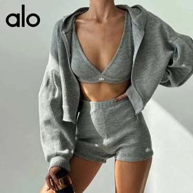 ALO Neuer dreisteiliger Outdoor-Sport-Laufschlinge Fitnessanzug (4 Stile) -2567  