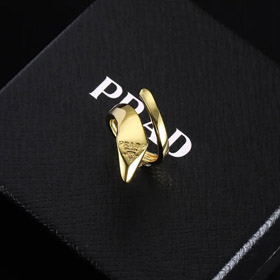 Prada Buchstaben Schlange Form offenen Ring (2 Stile) -2736  