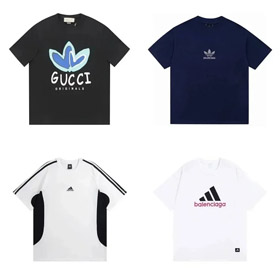 Balenciaga Adidas Cucci gedrucktes kurzärmeliges Crew-Hals T-Shirt-2761  
