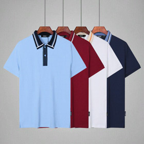 HUGO BOSS Logo gestickte Baumwolle Kurzarm Polo Shirt T-Shirt-2766  