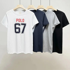 Polo Ralph Lauren Logo Alphanumerischer Druck Rundhals Schlank Kurzarm T-Shirt-2779  