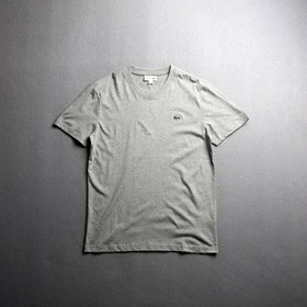 LACOSTE Französisches Krokodil Logo Vollfarbe Rundhals T-Shirt (9 Stile)-2805  