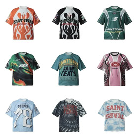 Saint Tears michael retro druck bottoming shirt t-shirt lose casual rund hals-2806  
