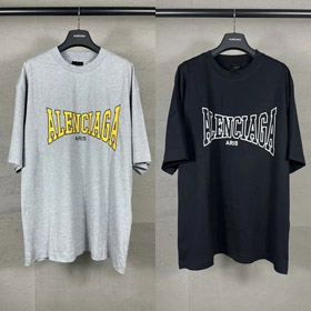 Balenciaga Brief gedruckt Pullover Rundhals Kurzarm T-Shirt-2807  