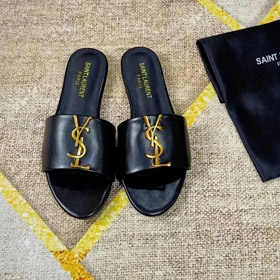 SAINT LAURENT YSL neue geschriebene Leder Pantoffeln (11 Stile)-2936  