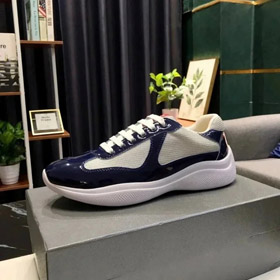 PRADA Patentleder Spitze-up langlebige Low-Top-Sportschuhe (33 Stile) -2965  