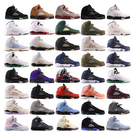 Nike Air Jordan 5 Öl Grau 3m Leder Mid-Top Retro Basketball Schuhe-2988  