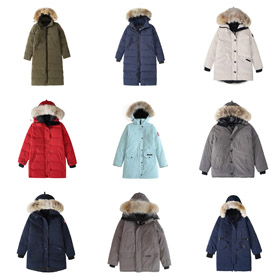 Kanada Gans Trillium Solid Kapuze Langärmel Parker wasserdichte Winddichte Warme Daunenjacke-4260  