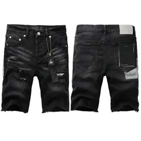 Lila kurze Jeans-2434