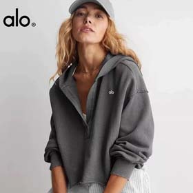 ALO Frauen Frühjahr und Herbst lose Yoga Pullover Hoodie-2581  